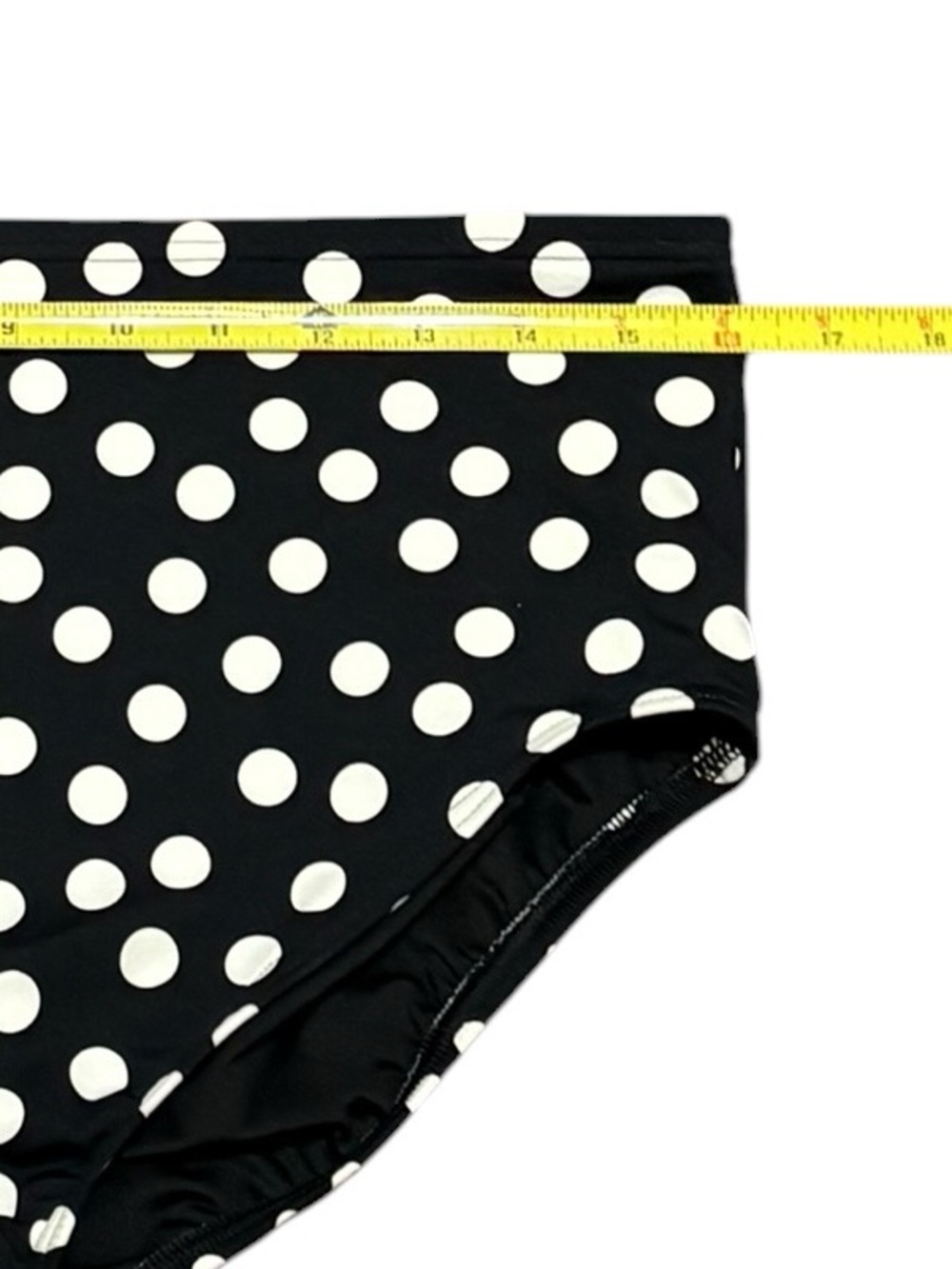 Lands' End Black and White Polka Dot‎ High-Waist Bikini Bottoms, Size 16W, NWT - Picture 5 of 8